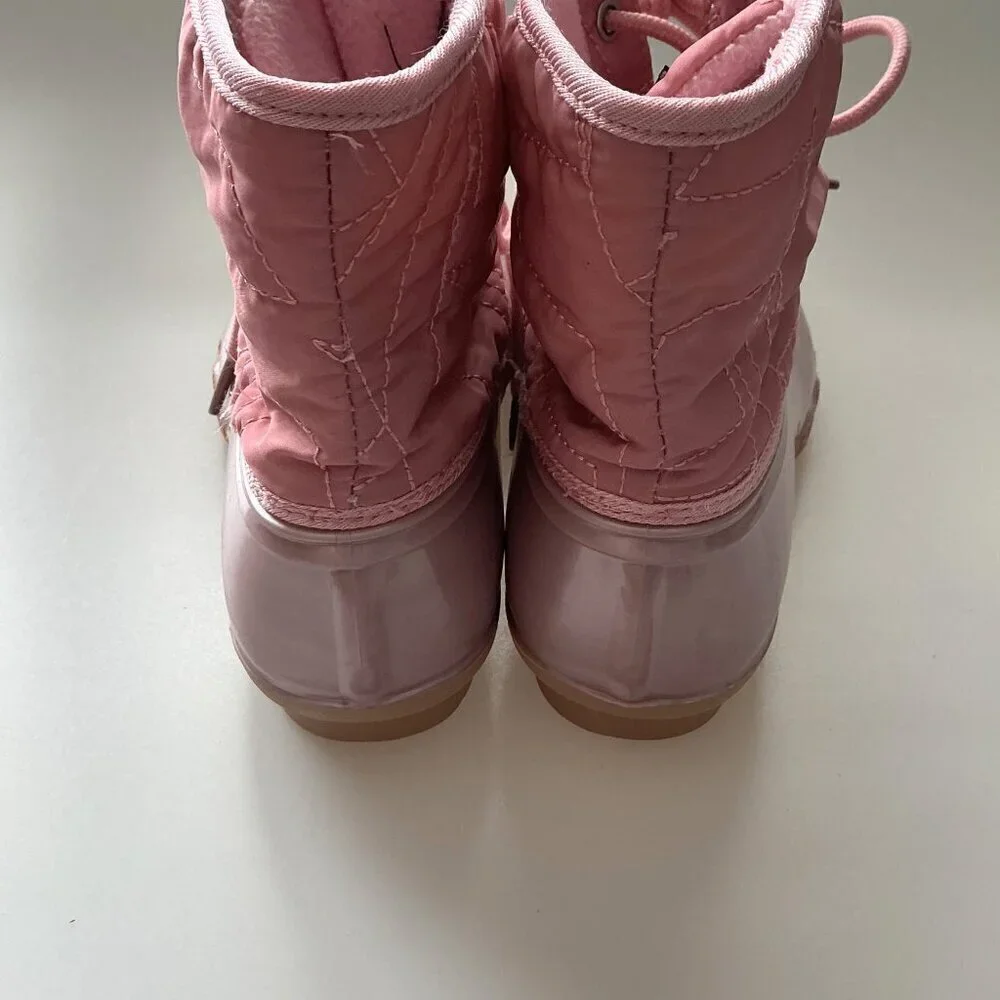 PINK DUCK BOOTS EUC (Flaw)